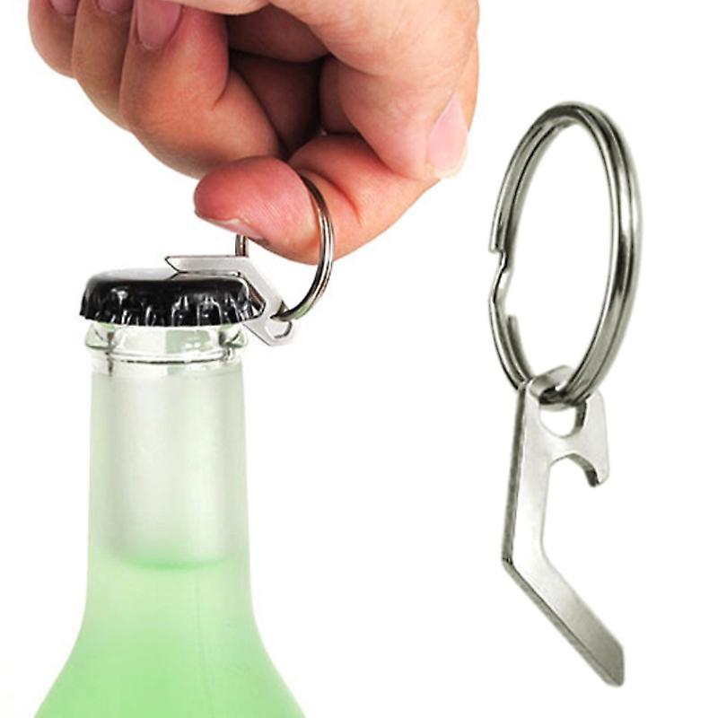 Titanium Keychain Beer Opener with Stainless Steel Keychain