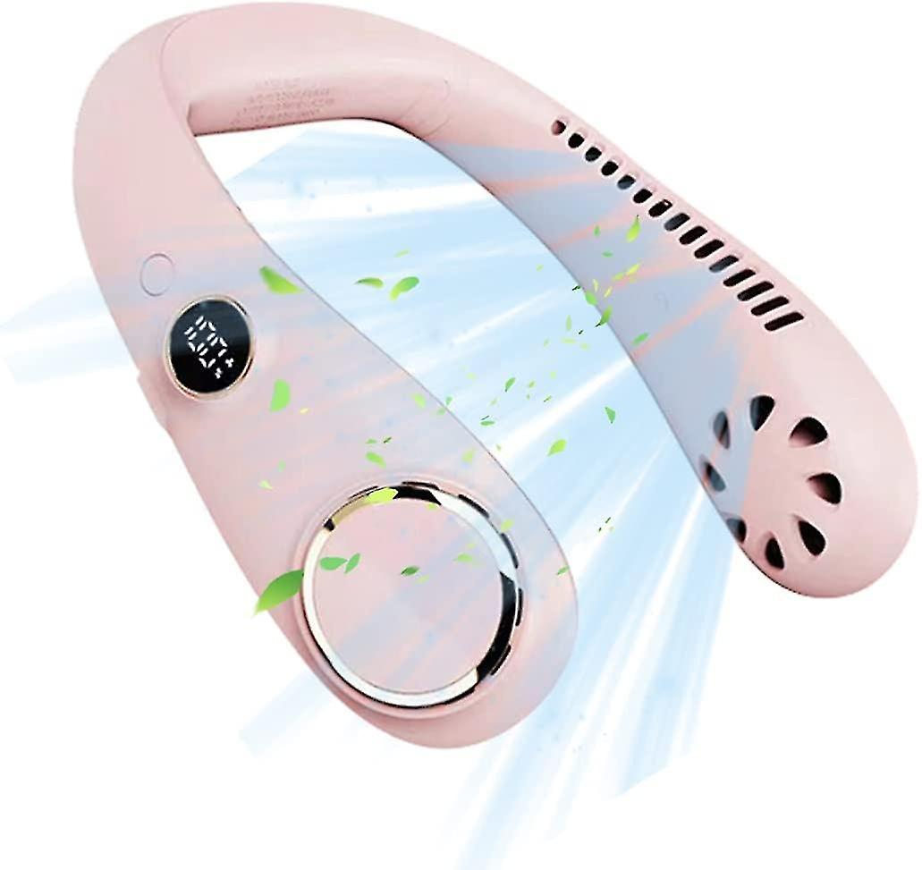 Hanging Neck Fan With 360 Rotation (pink)