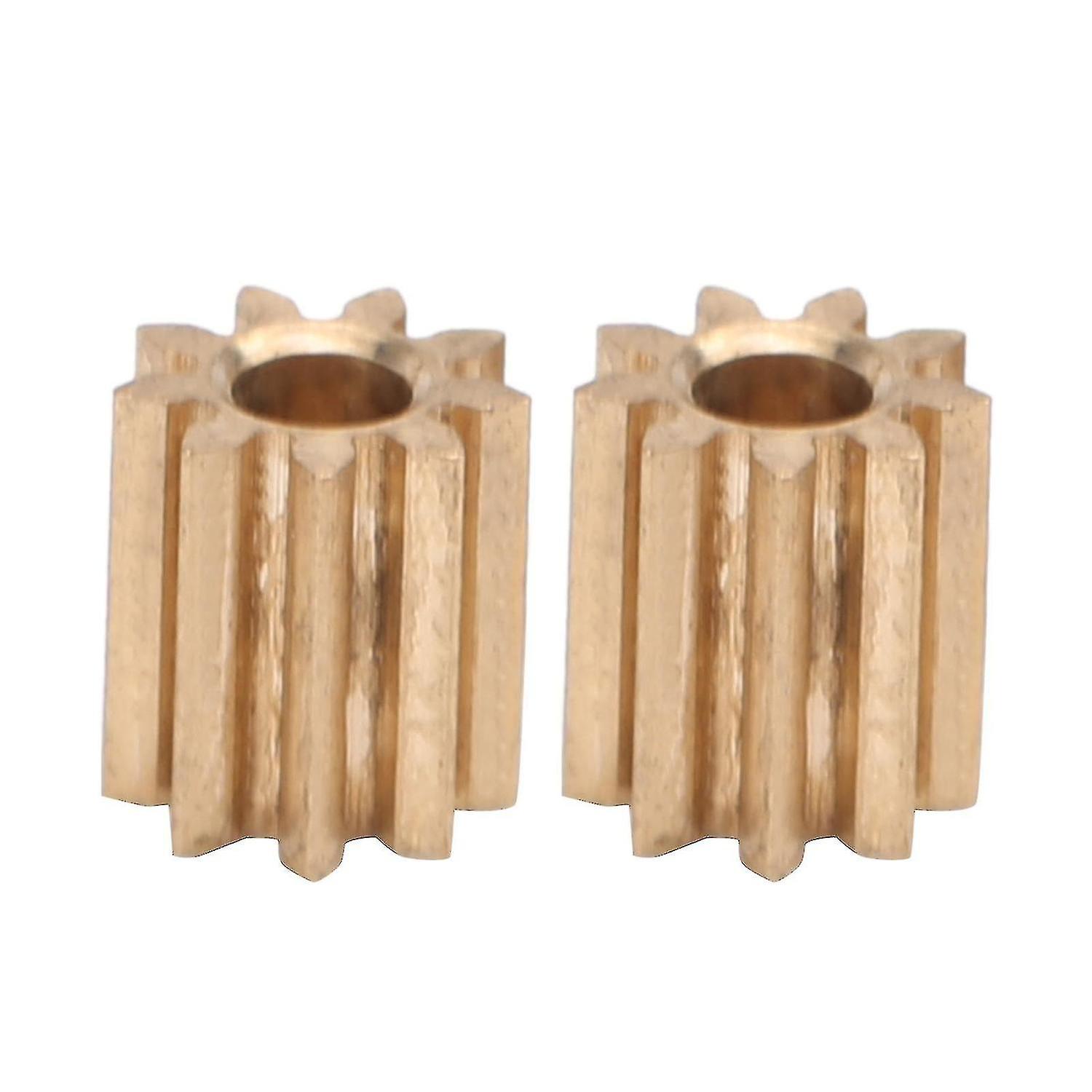 2pcs Motor Ritzel Getriebe Messing Ersatz für Duplo Intelli Lok Modul 0.4 9 Zähne