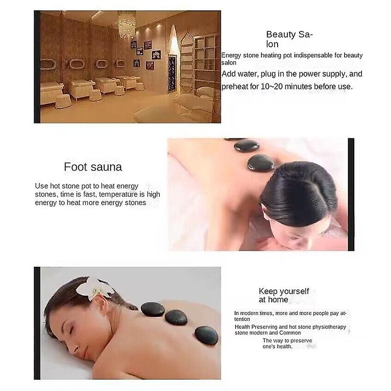 Spa Hot Stone Rock Heating Pot Massage Stone Heater Heater Stone Heating Massage Beauty Shop Use