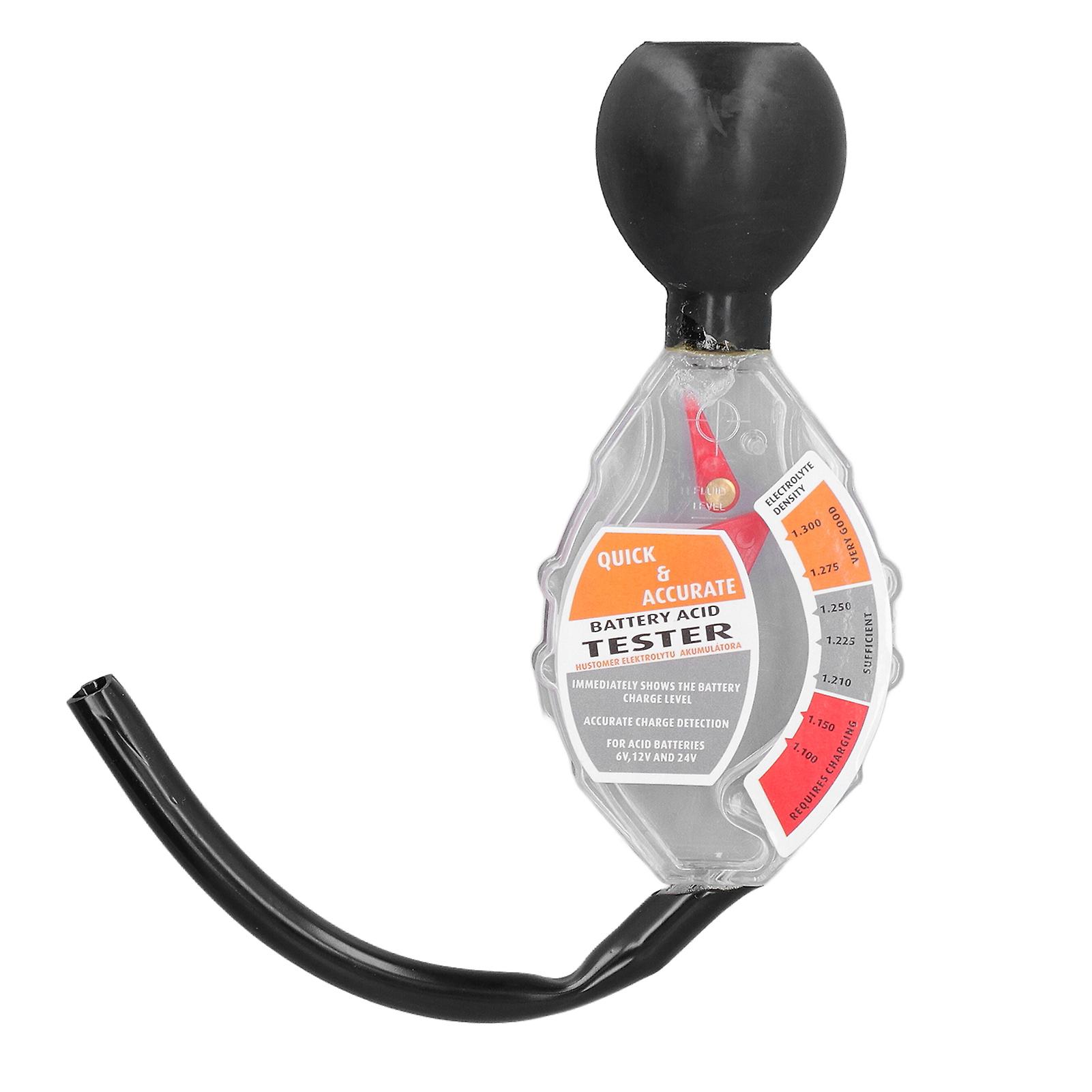 Car Battery Hydrometer Battery Gravity Tester Abs Accurate Dependable Professional Fast Detection Universal For Maintenance