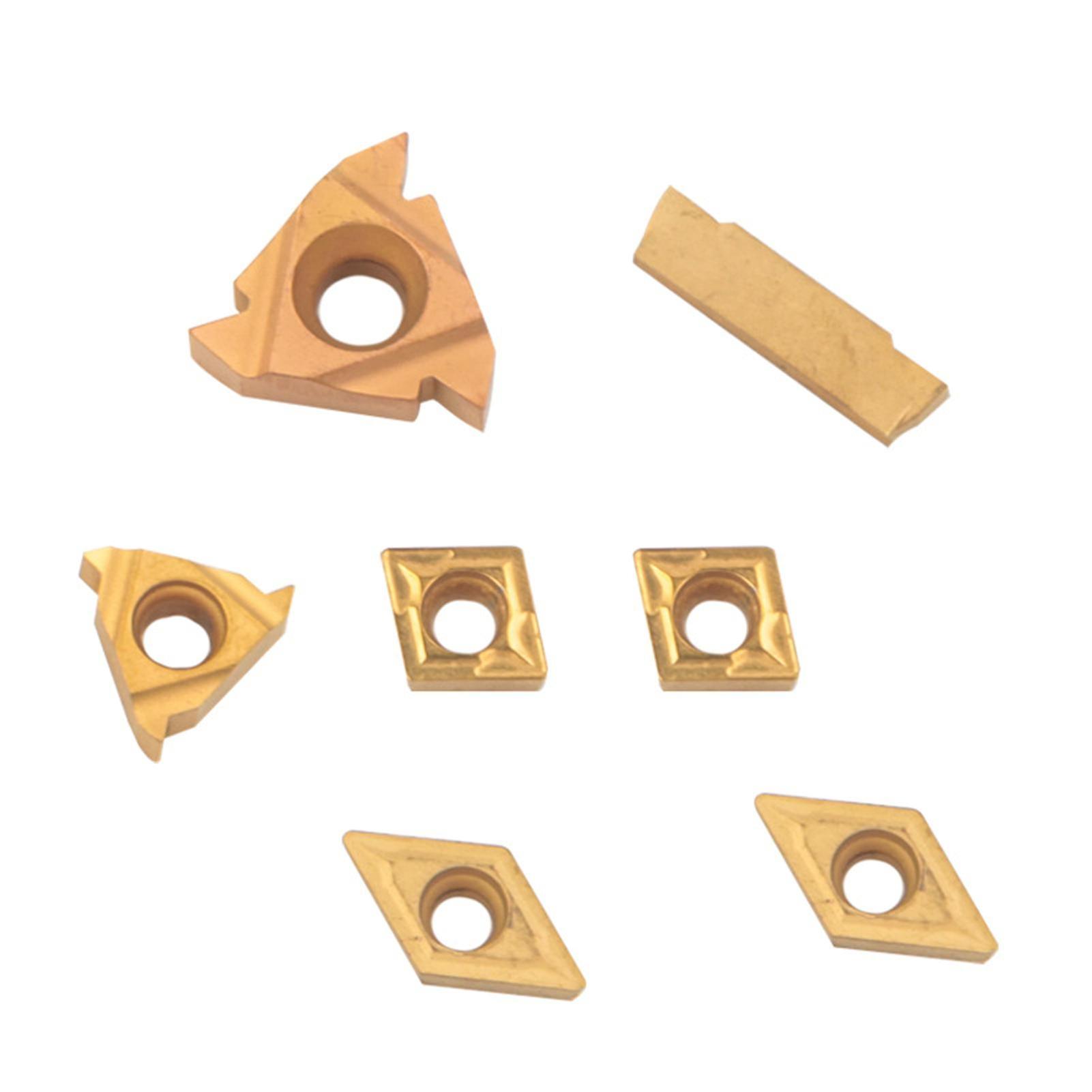 7pcs外部ねじ切り旋削酸化防止複数仕様耐衝撃性機械化学医療用ねじ切りインサート切断