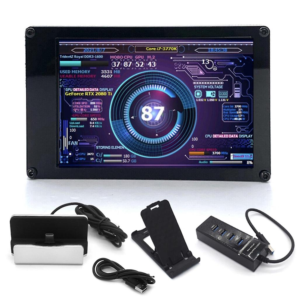 3.5" IPS USB Mini Screen AIDA64 PC CPU HDD Data Monitor PC Temperature Display