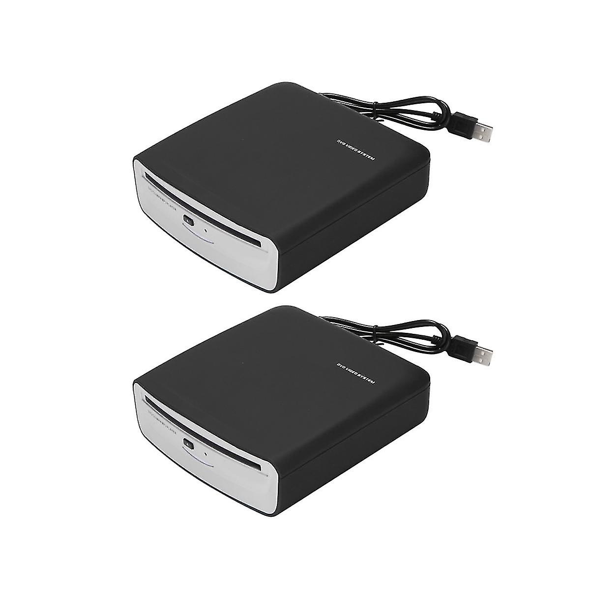 2pcs Car Radio Cd/dvd Dish Box Player With Usb Power Signal Transfer External Stereo For Android Ca