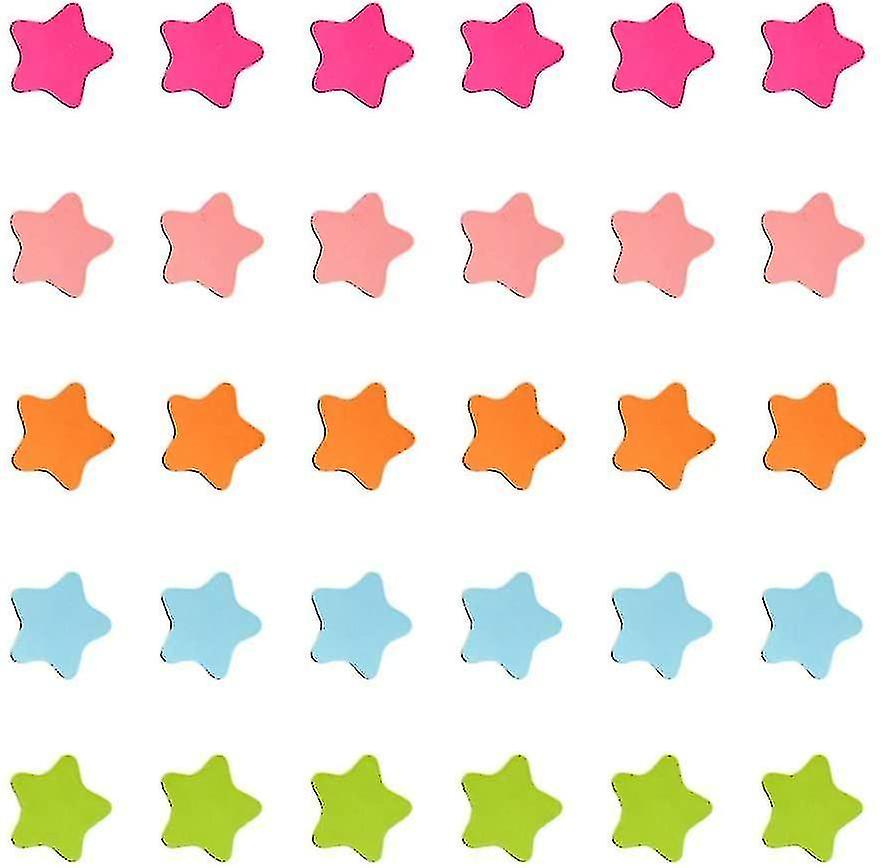 Colored Star Refrigerator Magnets. 120pcs Stars Magnetic Sticker Blackboard