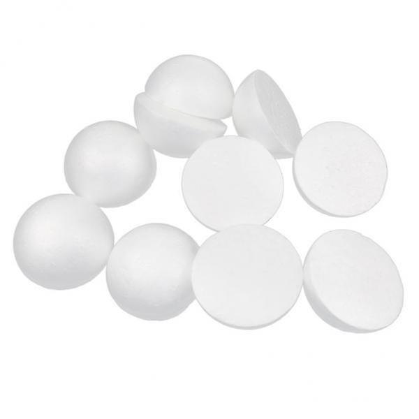 5x10Pcs Witte Modellering Craft Polystyreen Foam Balls Bollen 100mm