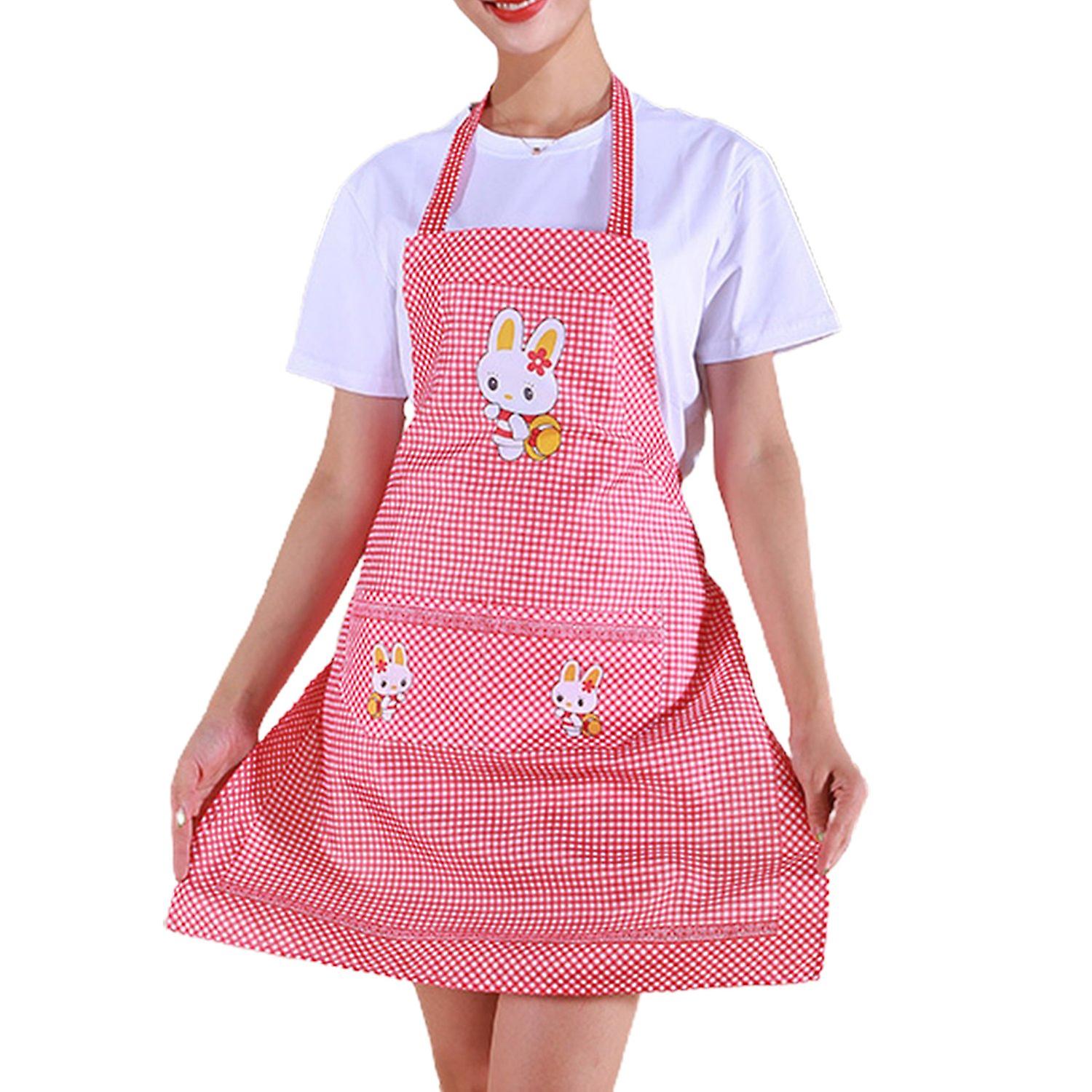 Kitchen Apron Sleeveless Waterproof Oil-proof Comfortable Adjustable Home Cleaning Tools Double Pock