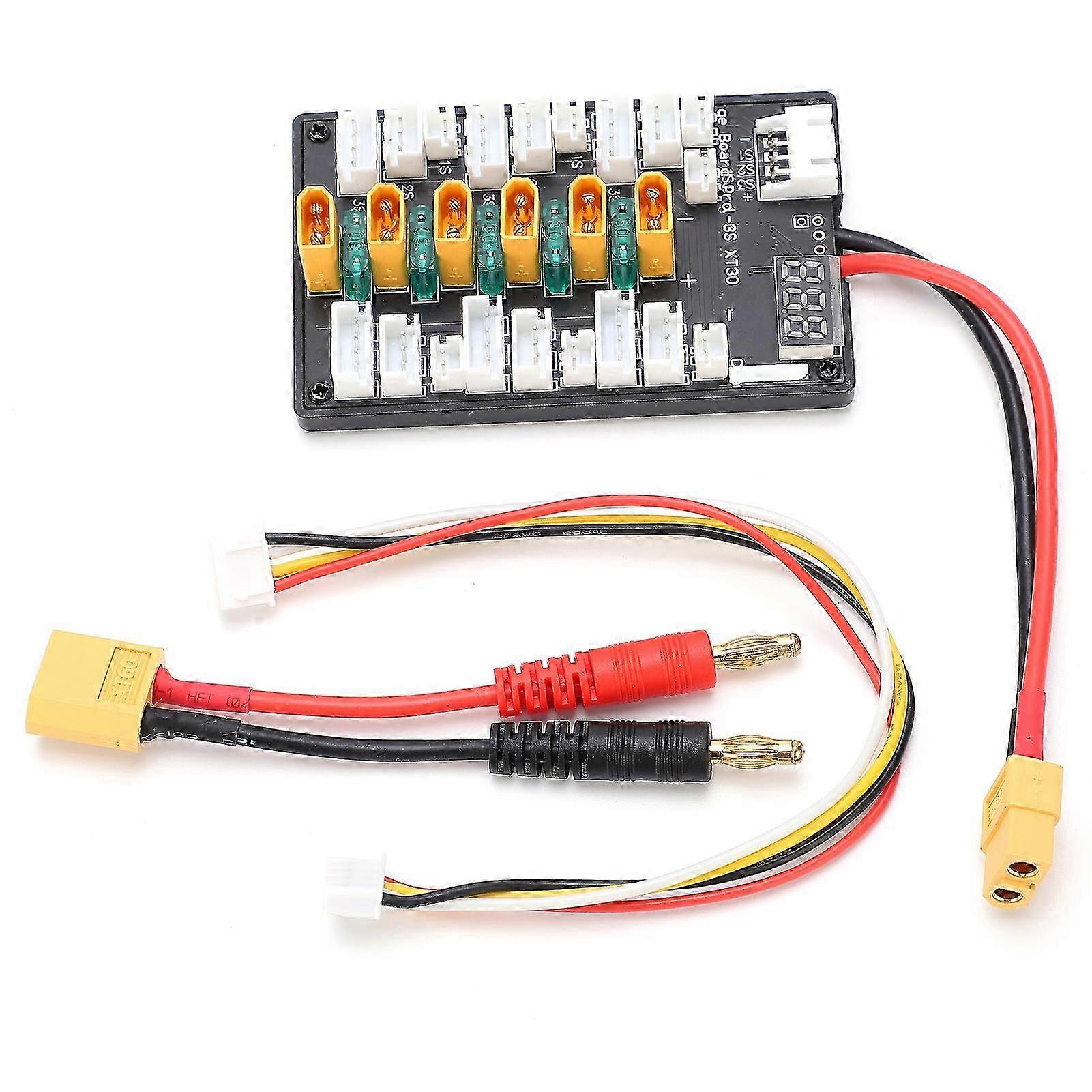 1S‑3S B6 Parallel Charging Board Silicone Cable JST Connector Parallel Charging Adapter