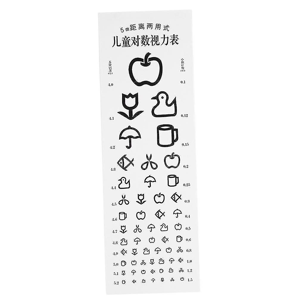 Children Kids Eye Chart Non-reflective Visual Testing Chart For Hospital School