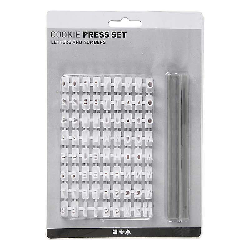 Rubber stamps Alphabet and numbers 6 mm - 83 pieces