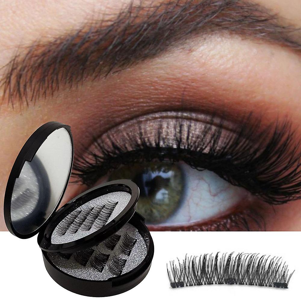 Curling Soft Fiber Eyelashes Portable Lash Extension Supplies with Clip for Party