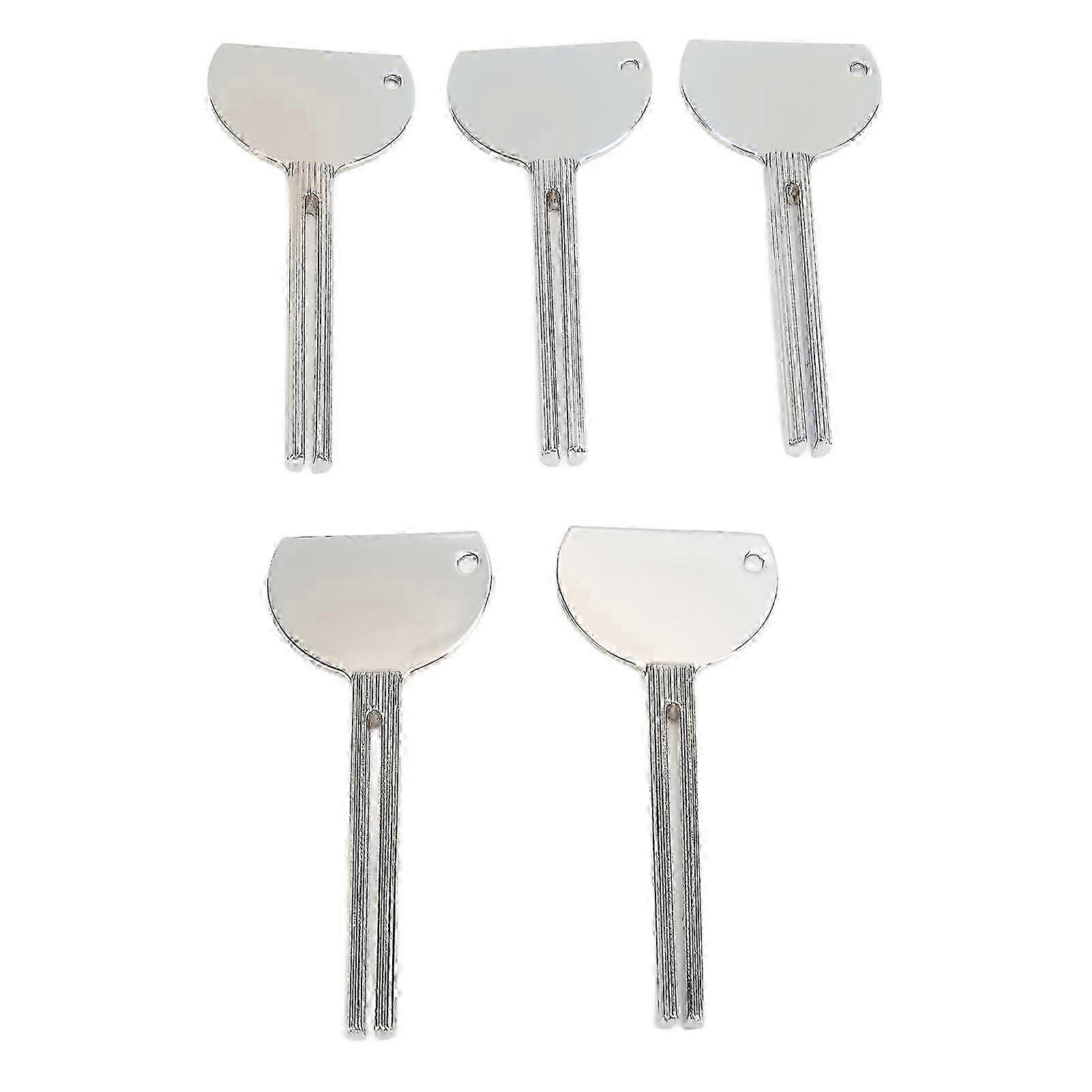 5pcs Tube Toothpaste Squeezer Roller Stainless Steel Manual Labor Saving Cream Squeezer