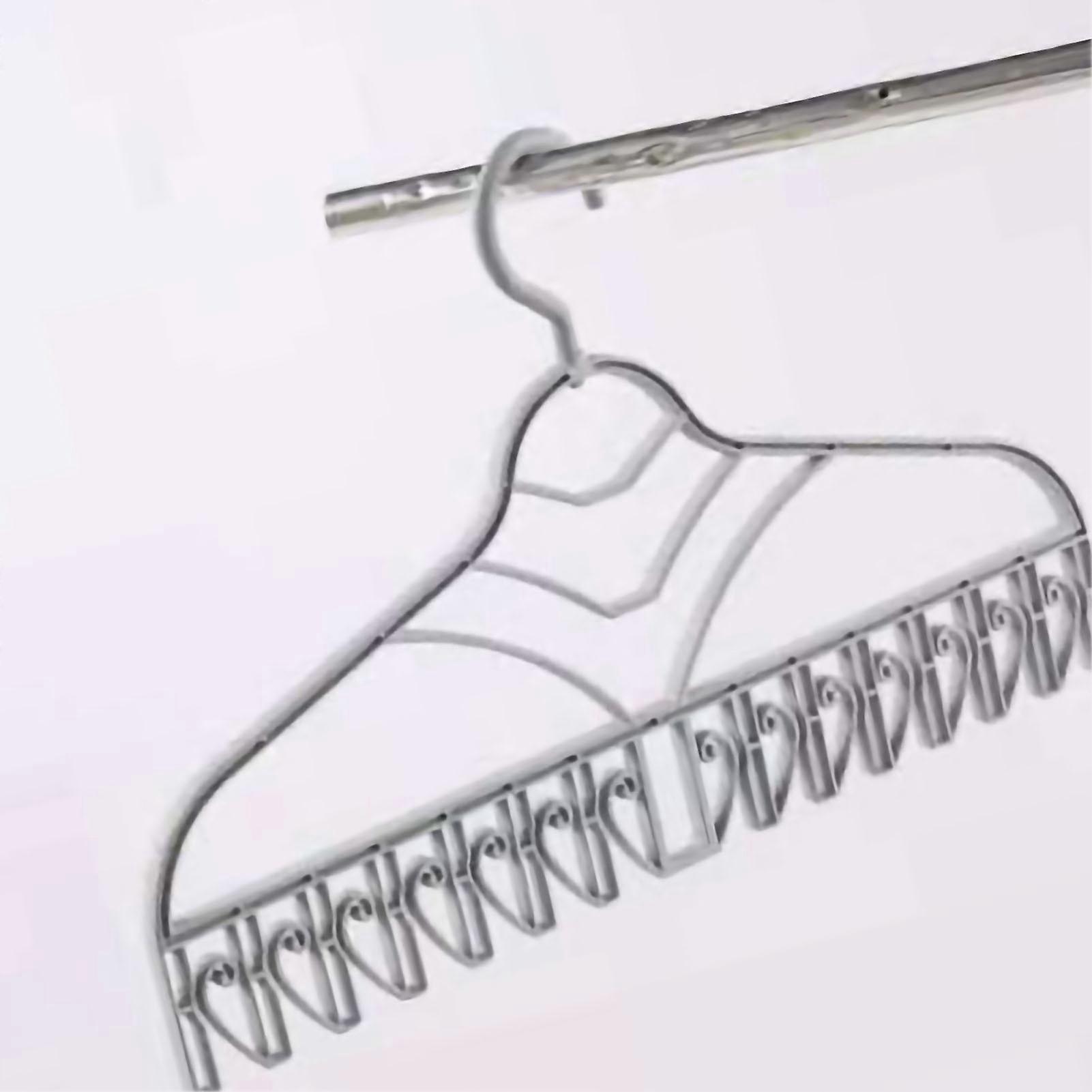 Multifunctional Grey Plastic Clothes Hanger 50g V Clip Hook