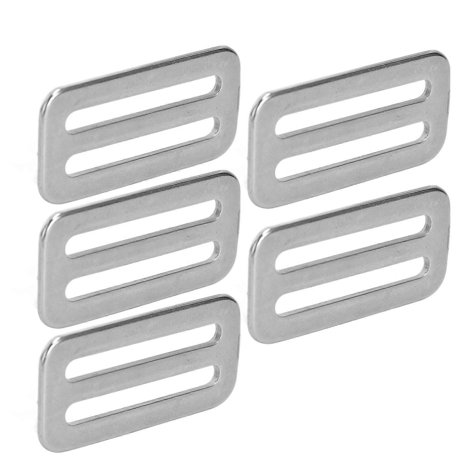 Boucle réglable en acier inoxydable ZY-RZK-2 64 x 32 x 2 mm pour usage marin