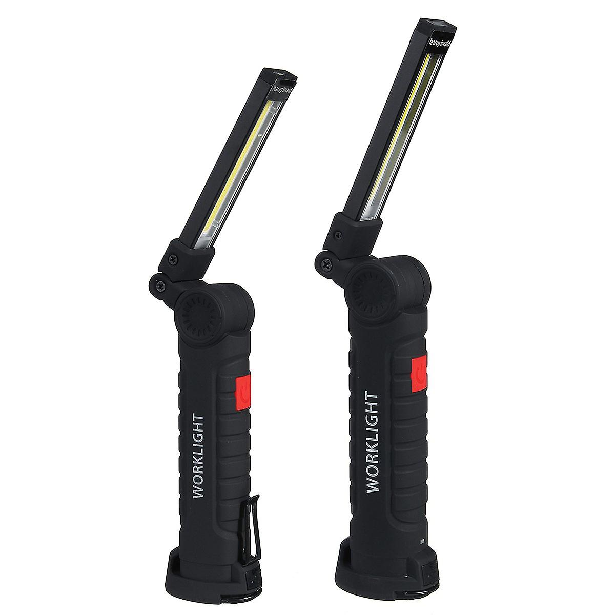 360° Rotatable Outdoor Cob+led Usb Torch Work Flashlight