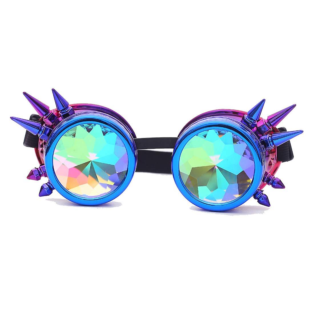 Symphony two-color gradient steampunk kaleidoscope goggles Cosplay electronic syllable