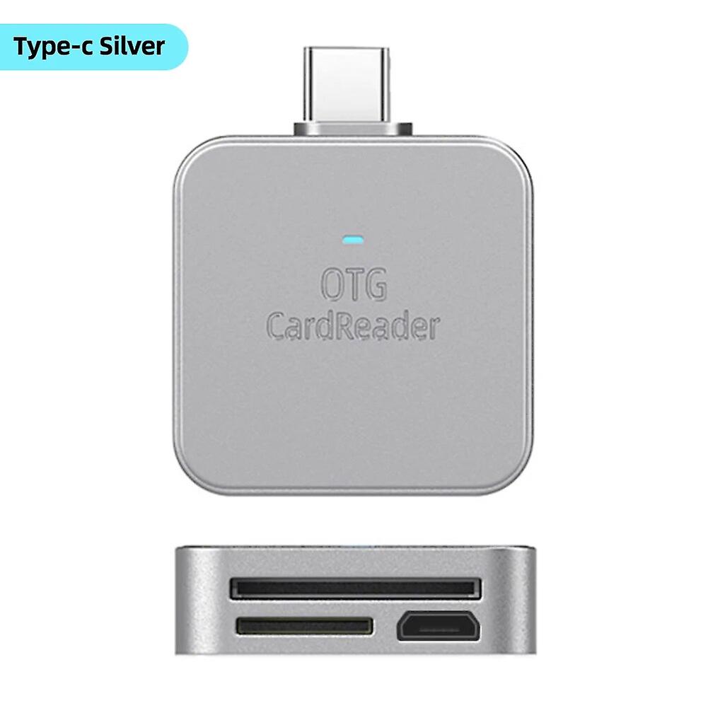 For iPhone 2 in 1 SD TF Card Reader Portable External Memory Card Adaptador for iPhone14/13/12 Micro Type C Tablet~28167