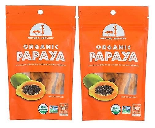 Mavuno Harvest Bio getrocknete Papaya 2er Pack