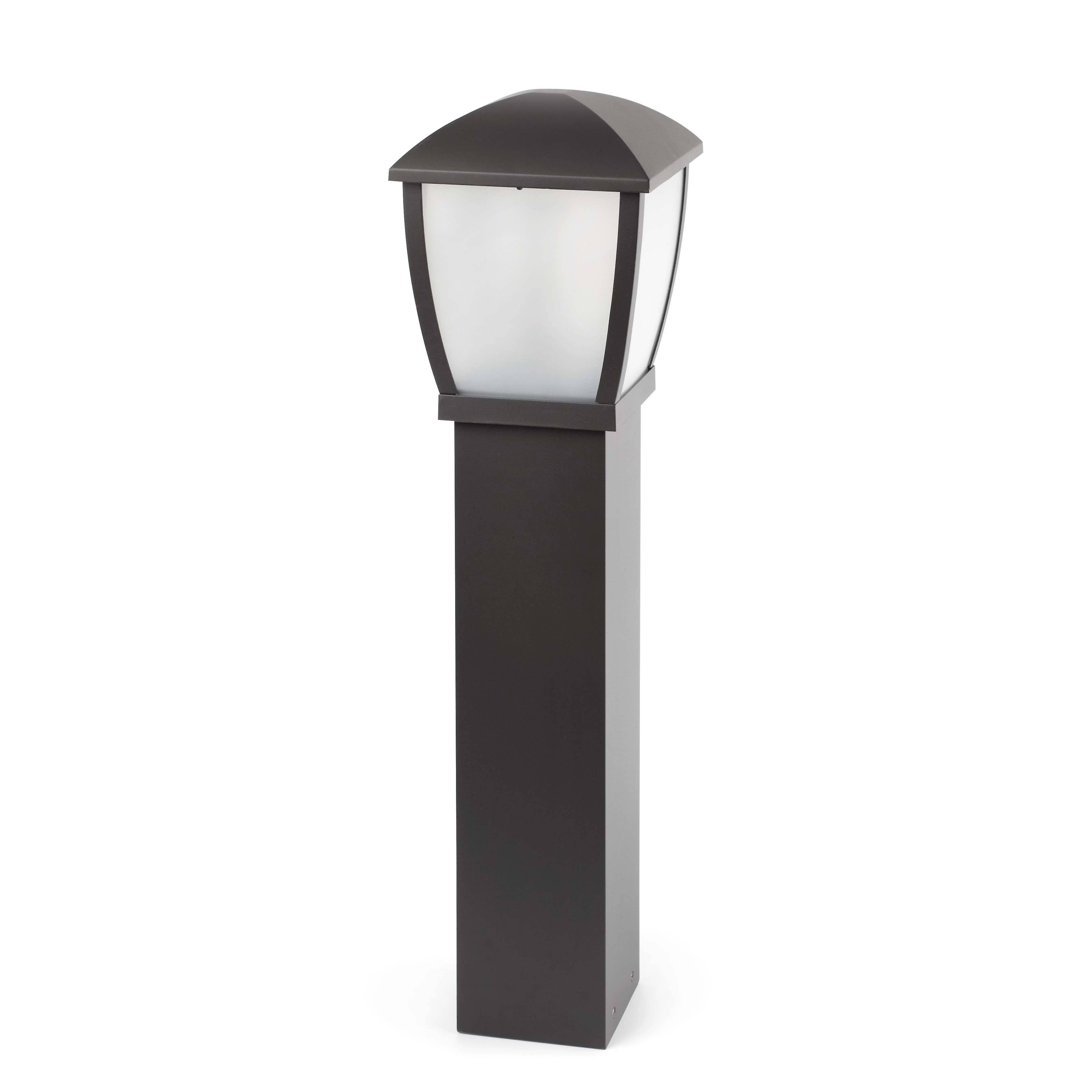 Wilma 1 Light Outdoor Bollard Light Dark Grey IP44, E27