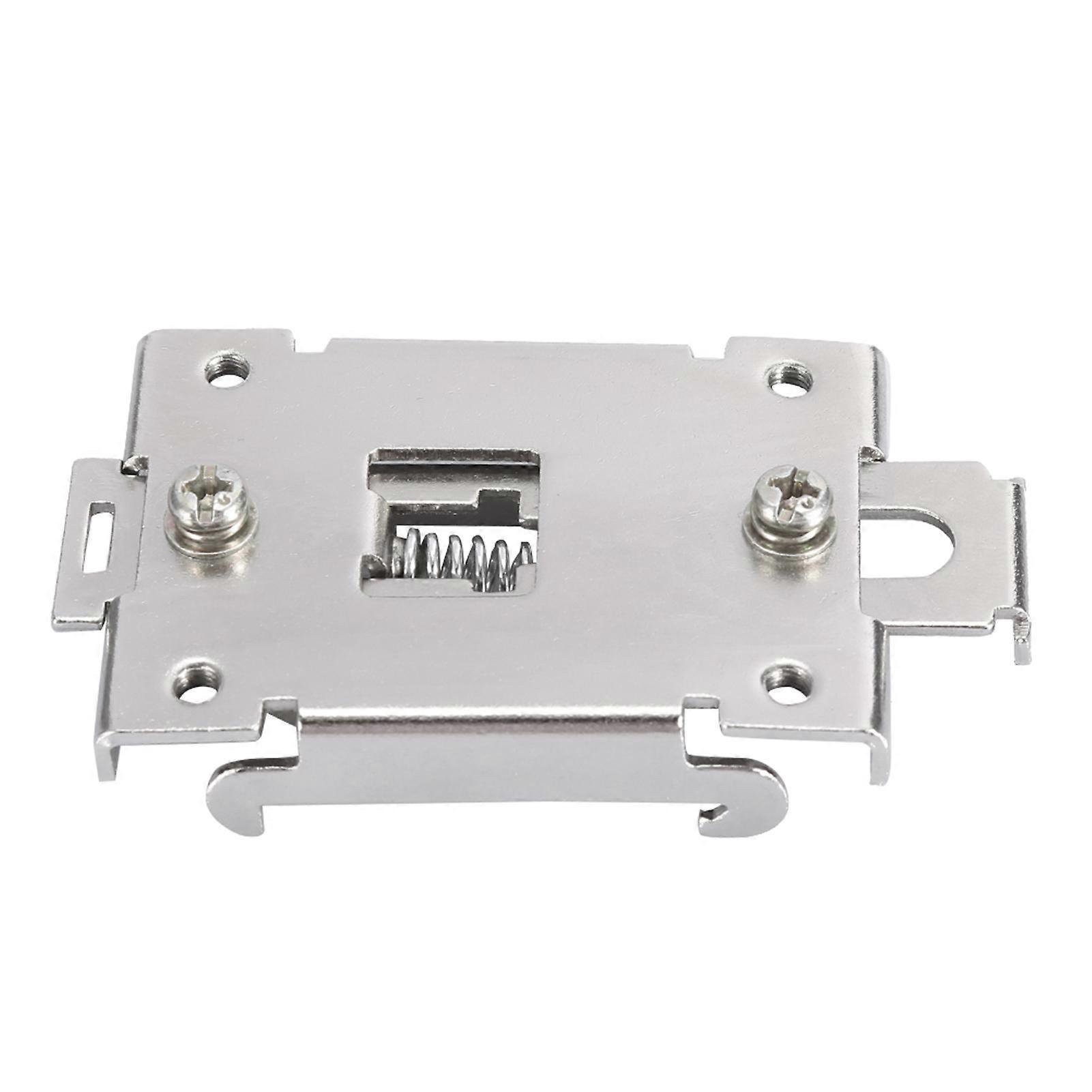 1PCS 35MM DIN Rail Fixed Solid State Relay Clip Clamp With 2 Mounting Screws