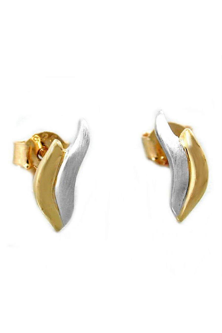 Earring Bicolour Gold-plated Silver 925 - Gl92834