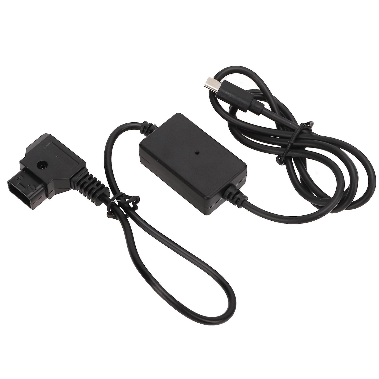 D Tap Male to Regulated 5V USB Type C Output Power Cable for Mobile Phone Monitor Camera Fill Light 