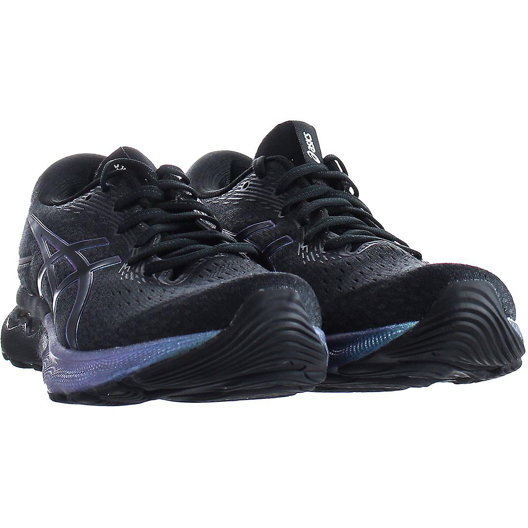 Asics Gel-Nimbus 24 Platinum Lace-Up Black Synthetic Mens  display picture 1