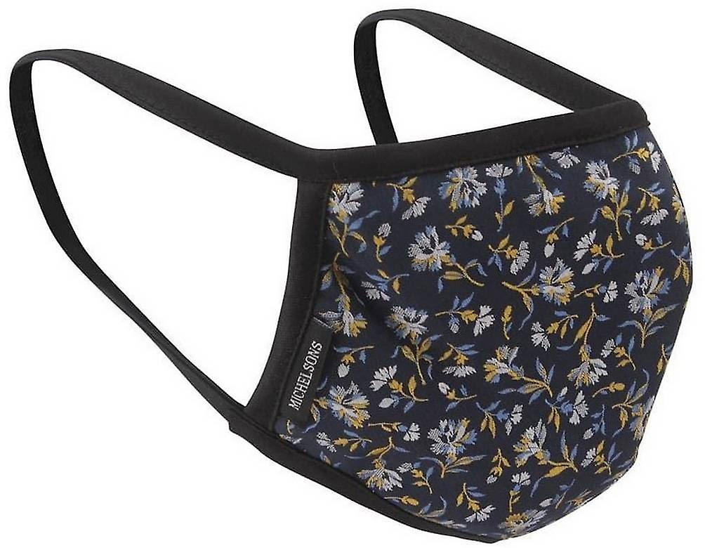 Michelsons of London Irregular Floral Face Covering - Yellow
