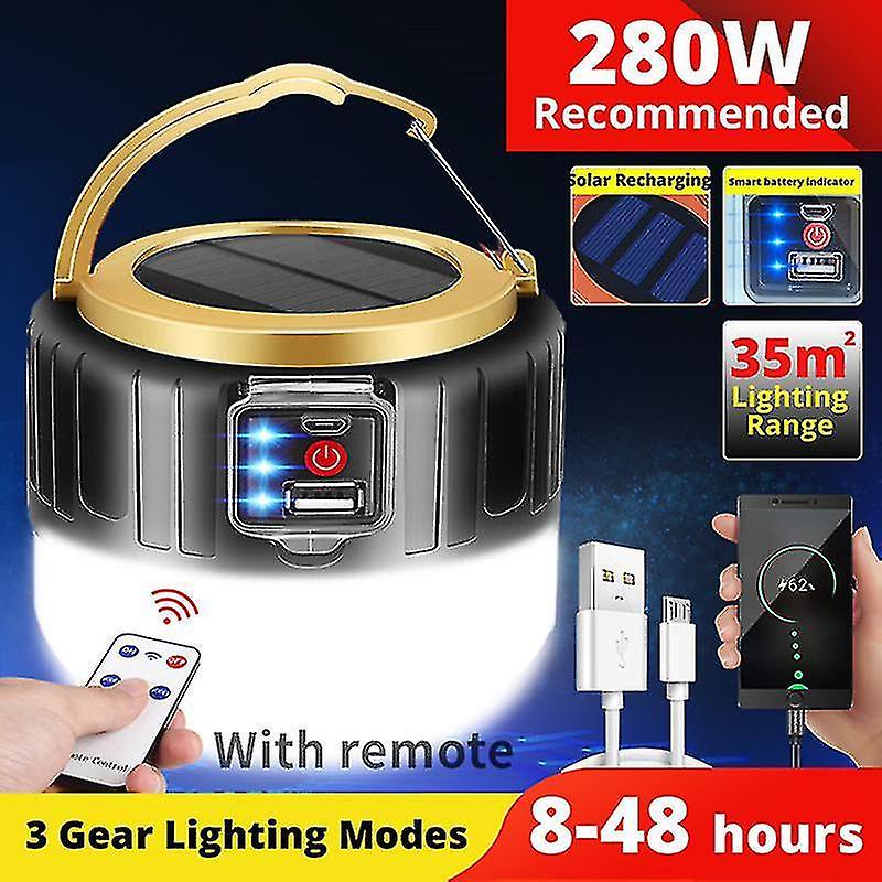 Rechargeable Camping Lamp, Solar Rechargeable Led Lamp, Rechargeable Cordless Lamp, For Bivouac, Cav