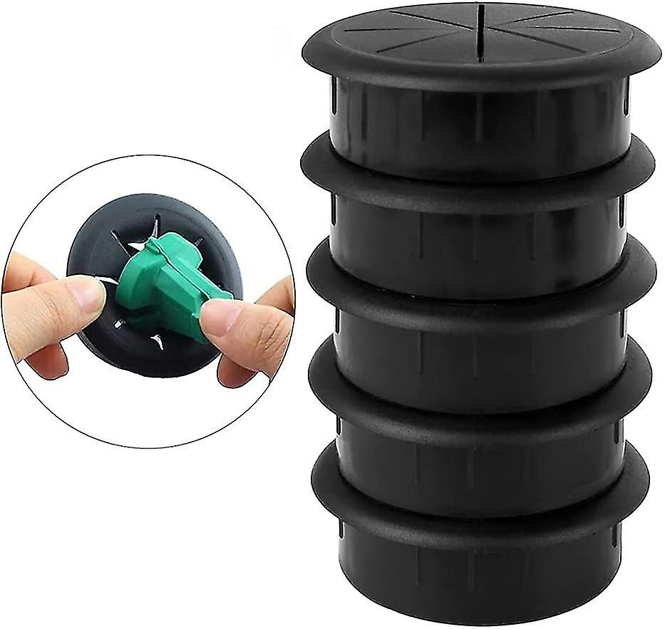 5 قطع من البلاستيك مكتب Grommet ، مكتب Grommet ، ثقب غدة الكابل المستدير ، كابل بلاستيكي Grommet ، 60mm Fle