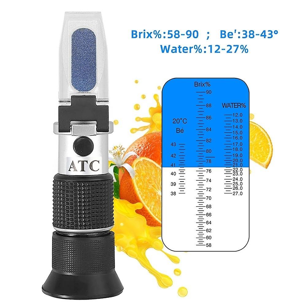 rofessional Brix Refractometer 0-20% Accurate Honey Fruit Juice