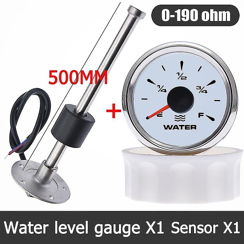 0~190 Ohm Water Level Sensor + Water Level Gauge With 7 Colors Backlight Water Tank Level Indicator 