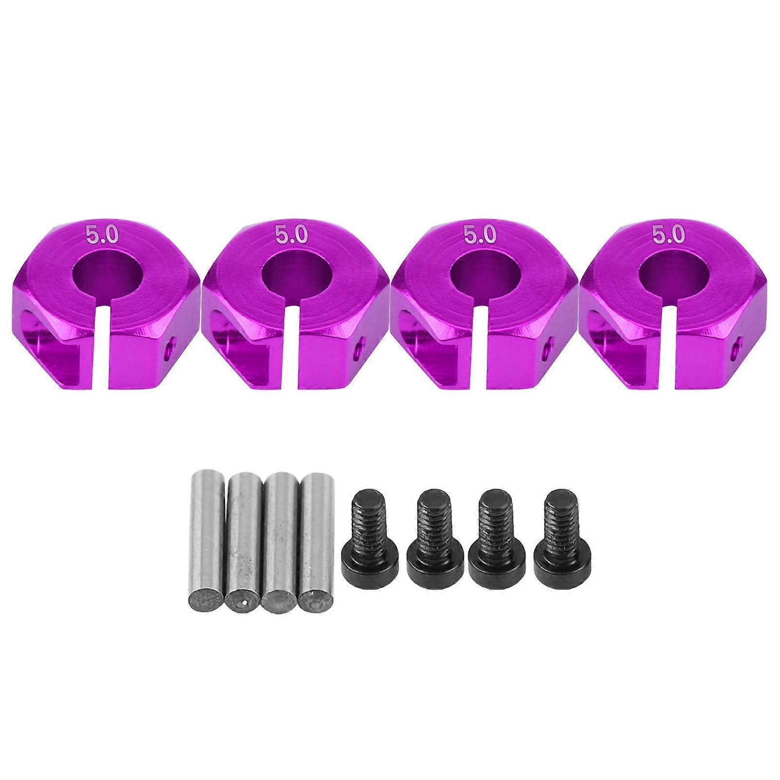 12mm Universal Hex Hub Adapter for HSP Sakura 1/10 Scale RC Car (5mm, Purple)