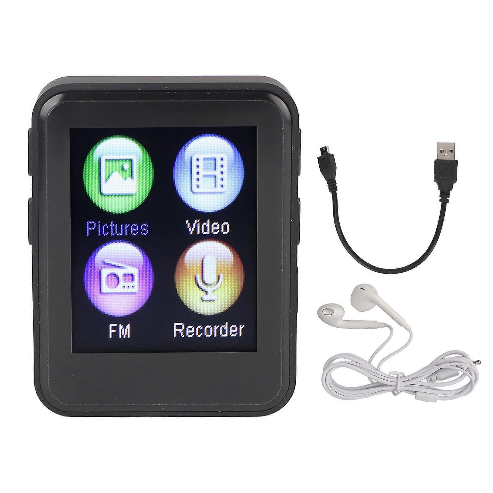 Mp3 Player 1.77 Inch Tft Color Screen Multifunction Bluetooth 5.0 Portable Hifi Music Player For Running Gym Walking