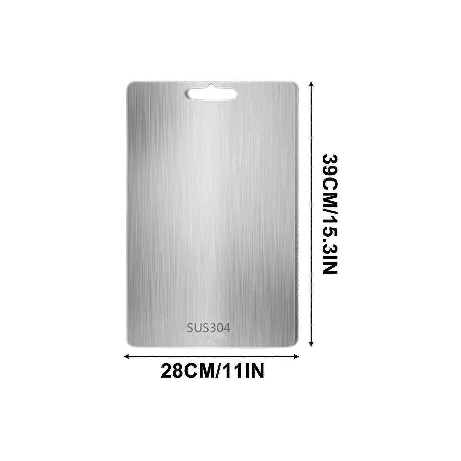 Titan-Schneidebrett - Edelstahl-Schneidebrett für Küche 304 Schneidebrett Lebensmittelqualität für