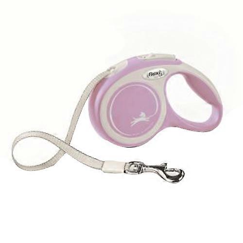 Flexi New Comfort Retractable Tape Dog Leash, Pink, 1 Ea, 10 ft, XS, Up To 26 lb