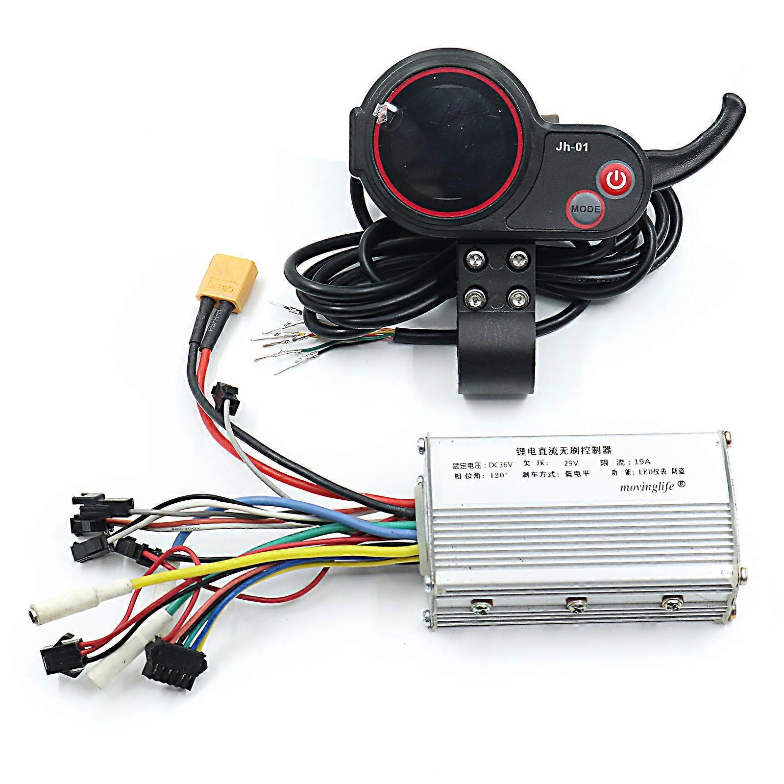 Jh-01 Lcd Panel Electric Scooter Power Switch No Hall Motor Controller Acceleration Knob For Zero 10x And Kugoo M4 Parts