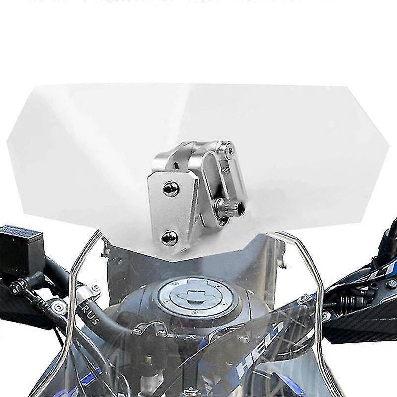 Exquisite Motorcycle Windshields Universal Clear Large Windscreen Universal Compatible Upgraded Aluminum Metal Support