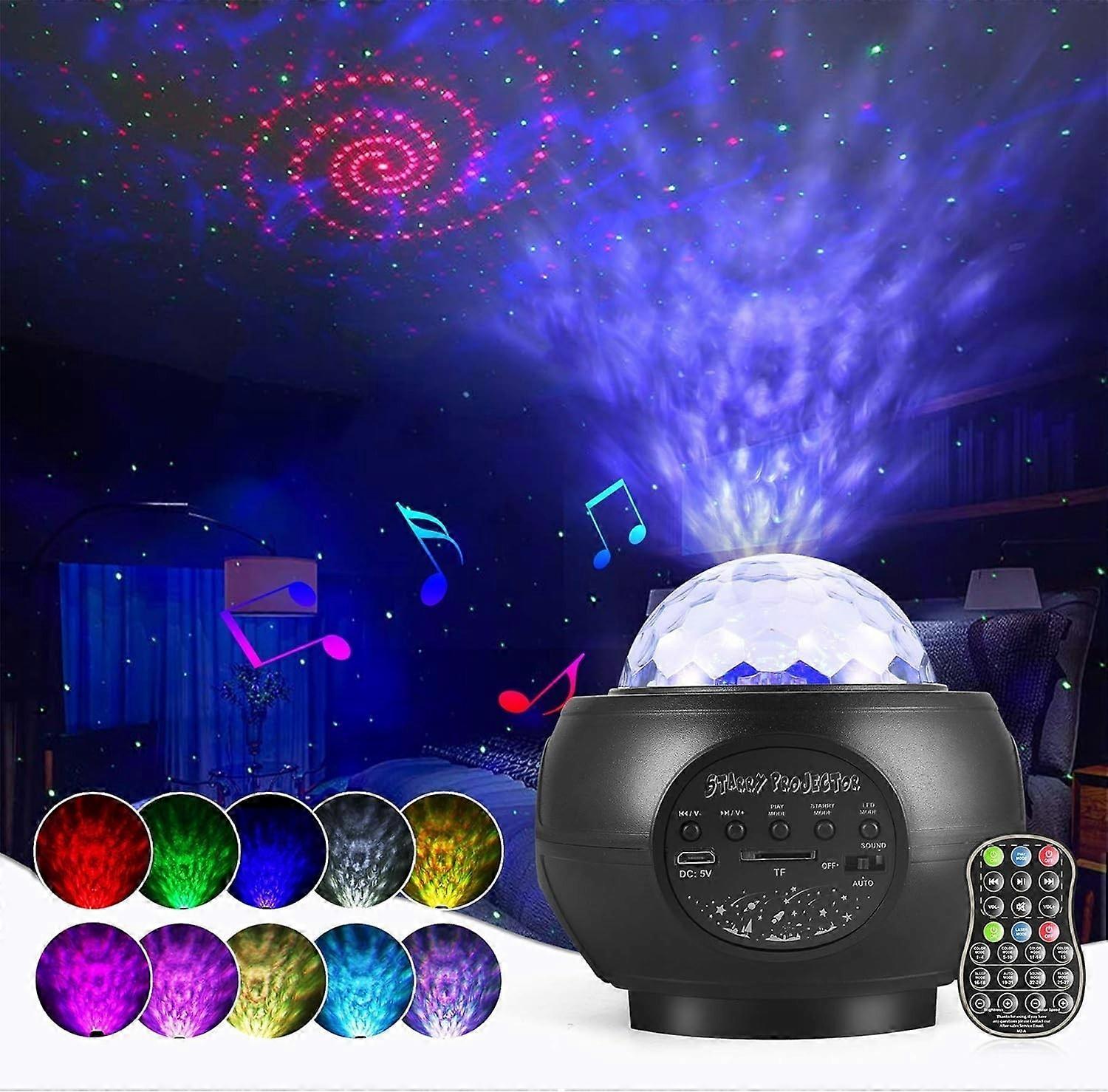 Night Lights LED Star Projector Lamp Starry Projector Light with 27 Modes & Remote Control & Timer &