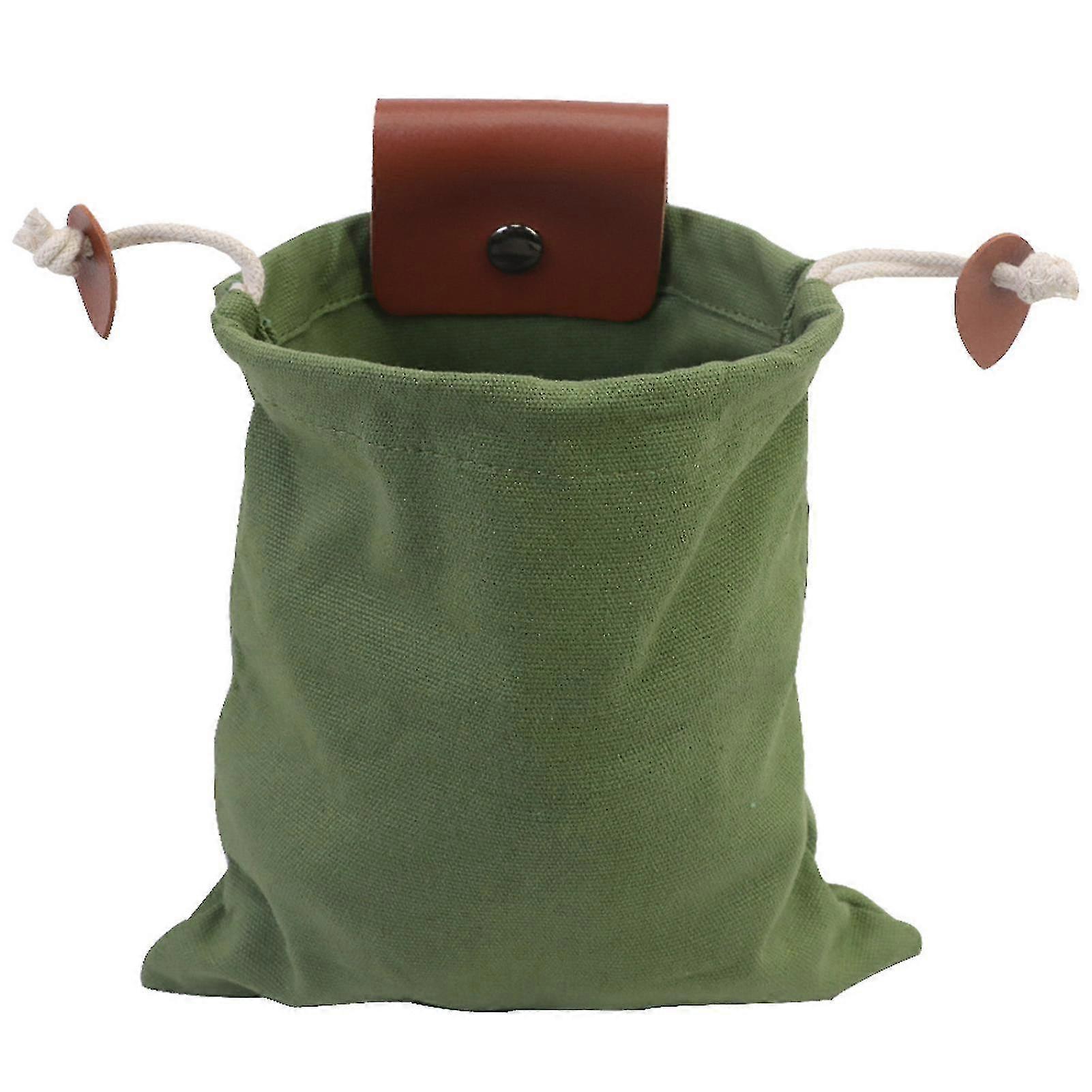 Fruktplukkingspose Sammenleggbar midjebeltepose Multifunksjonsfôrpose for fôrpose til camping