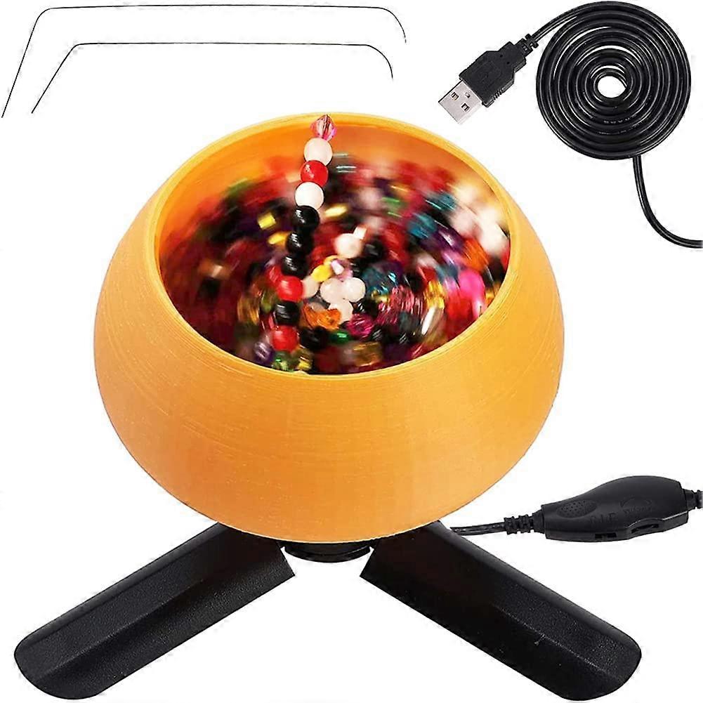 Electric Bead Spinner Kit for Jewelry Making, Adjustable Speed Spin Bead Loader Beading Bowl Waist Bead Spinner for DIY