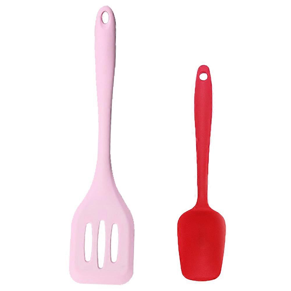 2 Piece Mini Kitchen Utensil Set- Silicone Kitchen Tools Non-Stick Cooking