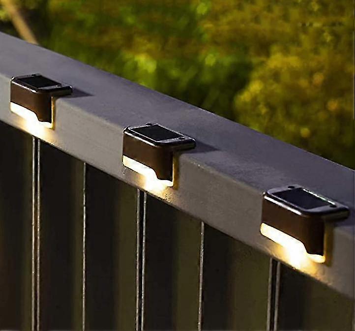 4 Pack Solar Deck Lights Al aire libre Solar Step Lights Impermeable Led Solar
