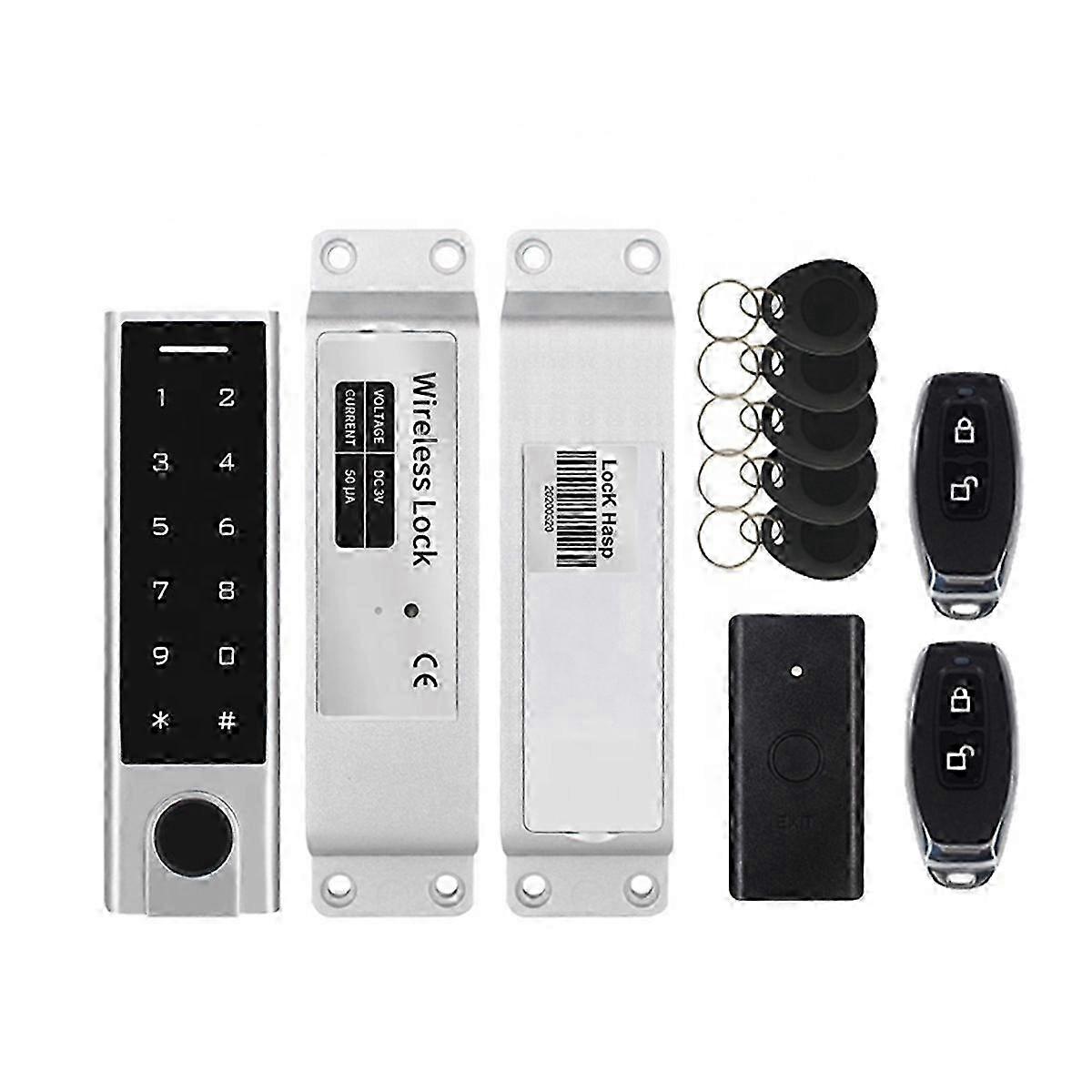 Waterproof Touch Keypad Fingerprint Access Control with 125KHz EM Card Reader DIY Wiring-Free Access Control System Kit