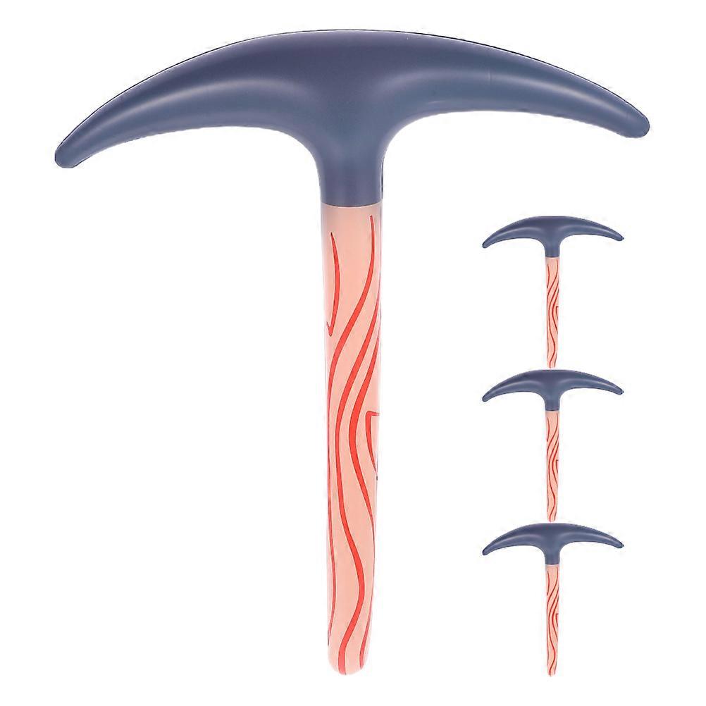 4pcsキッズパーティー面白いつるはしおもちゃブローアップつるはしおもちゃインフレータブルつるはしバルーンおもちゃ