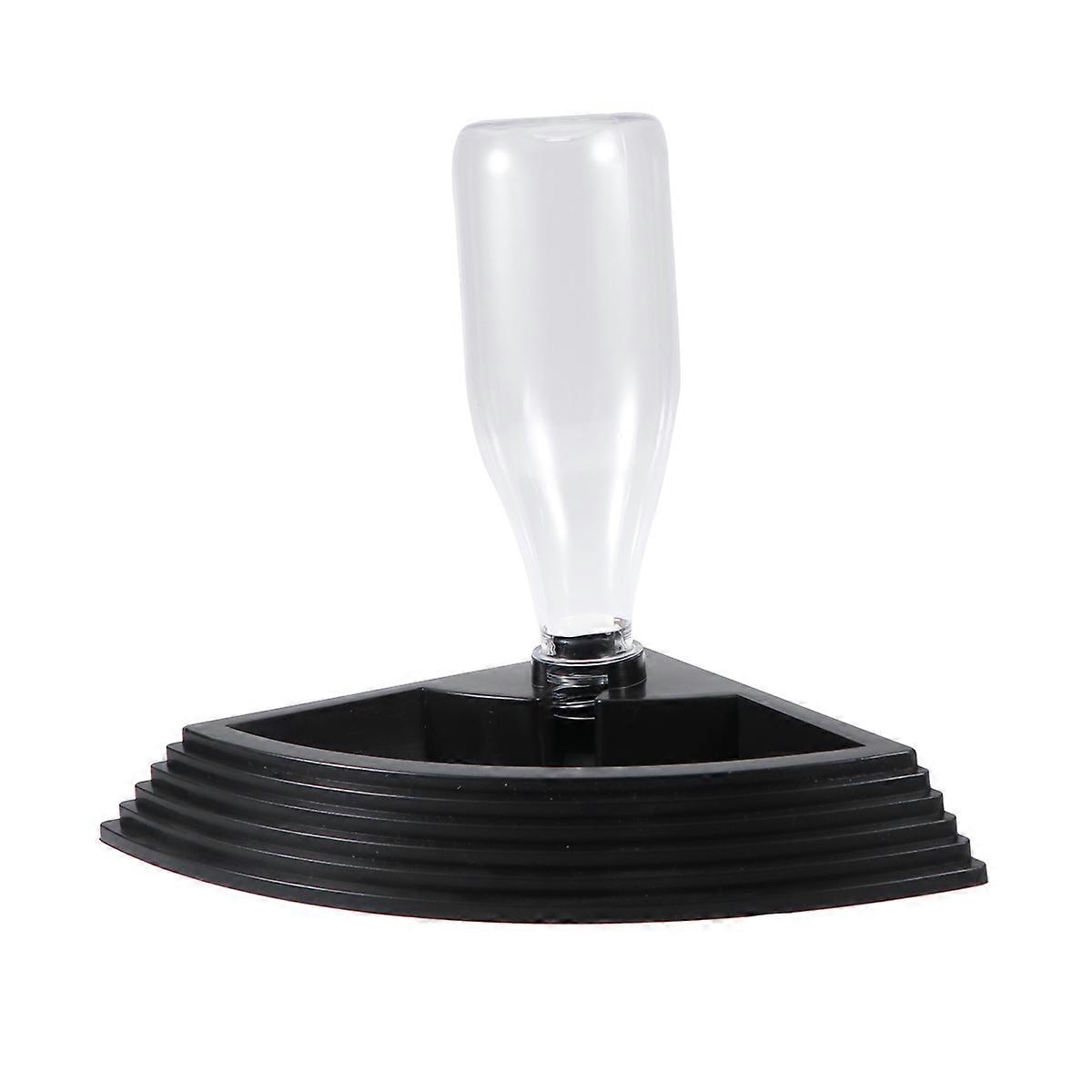 Triangle Feeder Automatic Drinking Fountain Self Waterer for Crawler Pet (Black)