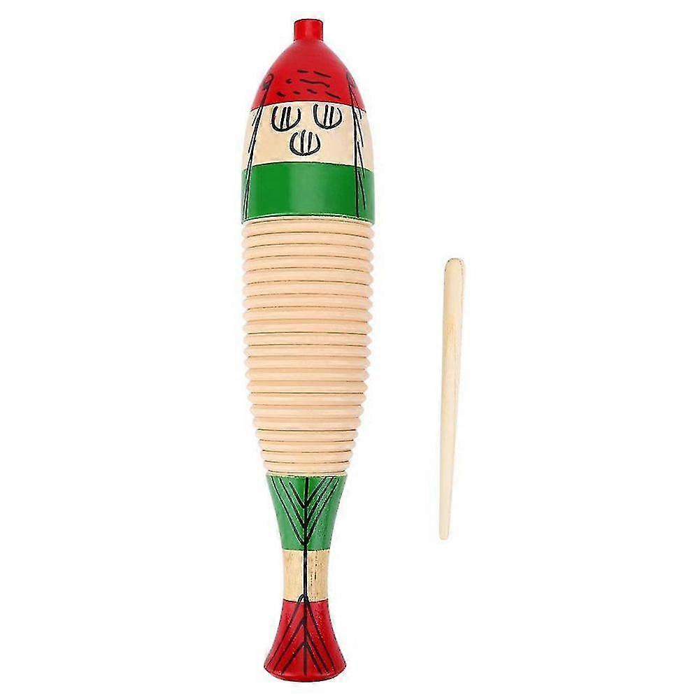 Musical Instrument Wg-200 Wood Guiro With Scraper