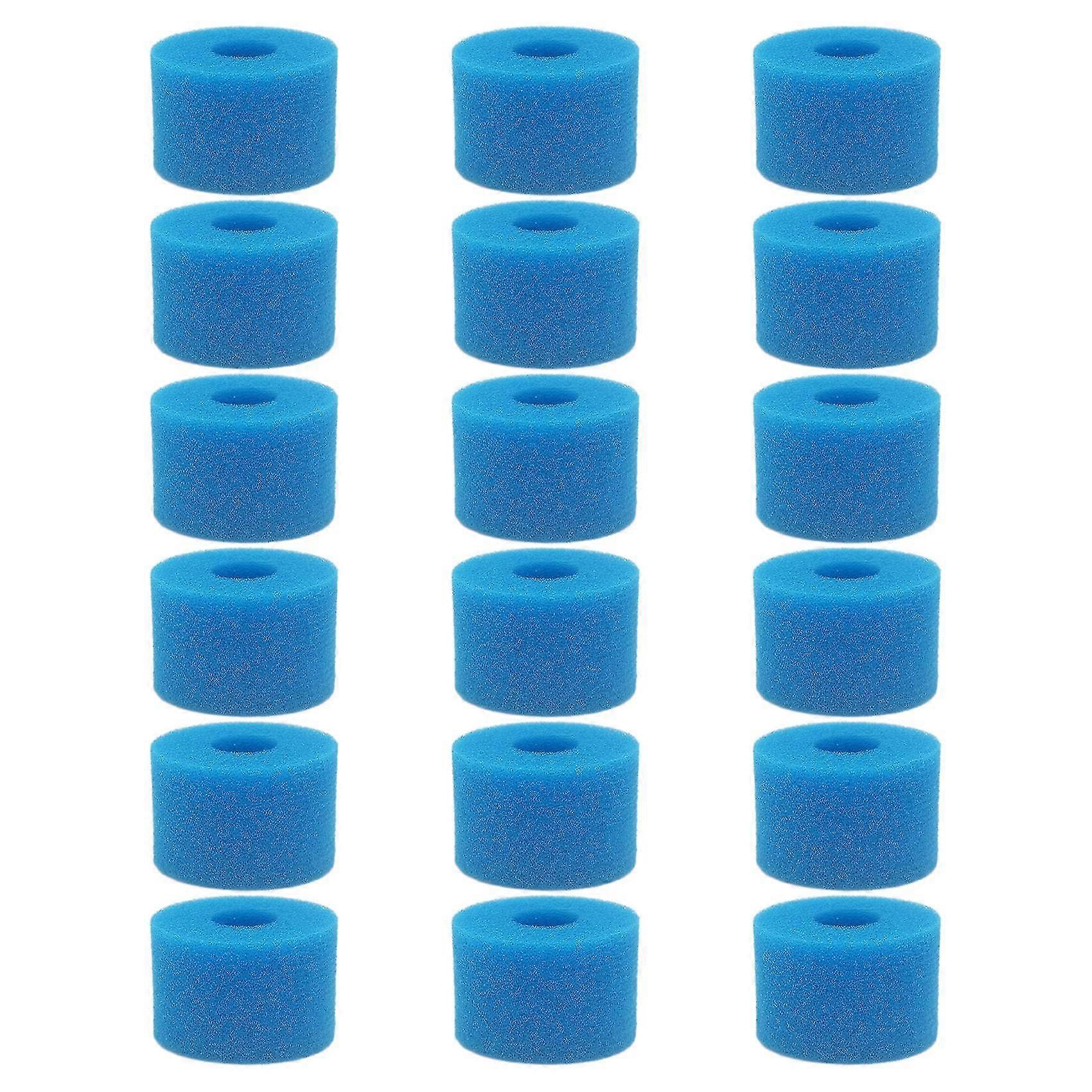 18 cartuchos de filtro de espuma lavables reutilizables para bañera de hidromasaje Intex Pure Spa, tipo S1