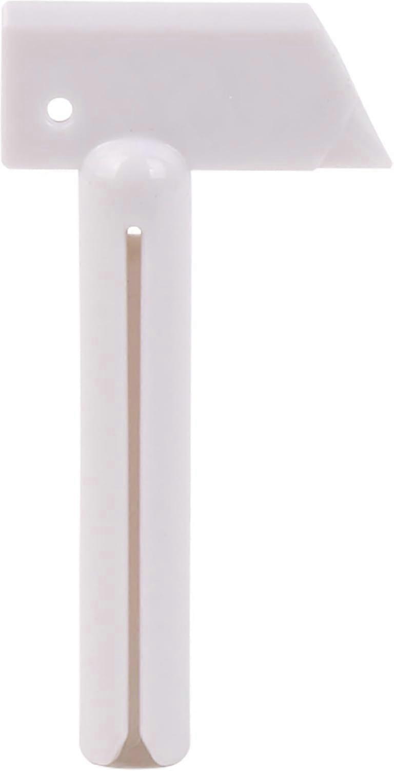 White Plastic Dispenser Squeezer for Toothpaste 0.39" Outer Dia 0.26" Inner Dia