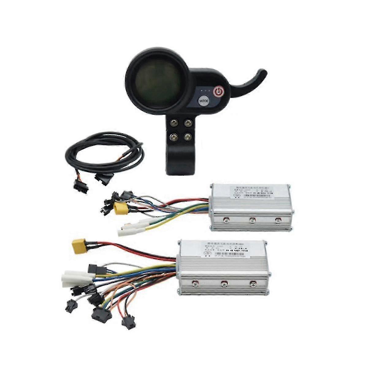 Electric Scooter Dual Drive Controller JP 48V 52V 60V 25A 50A Brushless Controller AB Front Rear Drive Controller Kit,2-In Stock